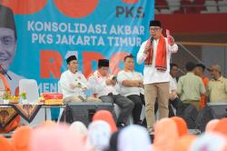  Pasangan RIDO Disambut Ribuan Kader PKS Jakarta Timur