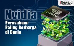 Infografis Nvidia Jadi Perusahaan Paling Berharga di Dunia
