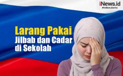 Infografis Wilayah Vladimir di Rusia Larang Jilbab dan Cadar di Sekolah