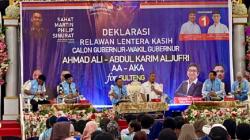 700 Relawan Prabowo-Gibran Deklarasi Dukung Ahmad Ali-Abdul Karim di Pilgub Sulteng<