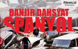 Infografis Banjir di Spanyol bak Tsunami Tewaskan 158 Orang