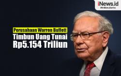 Infografis Perusahaan Warren Buffett Timbun Uang Tunai hingga Rp5.154 Triliun