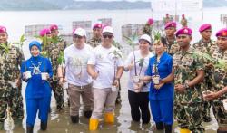 Pj Gubernur Lampung Apresiasi MNC Peduli Tanam 20.000 Bibit Mangrove di Pantai MEP Pesawaran<