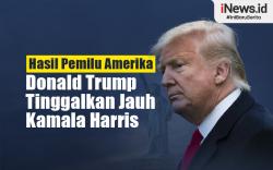 Infografis Perolehan Suara Elektoral Trump Tinggalkan Jauh Kamala Harris