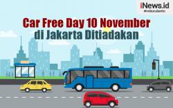 Infografis Car Free Day 10 November di Jakarta Ditiadakan
