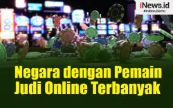 Infografis Negara dengan Pemain Judi Online Terbanyak