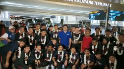 Tiba di Tanah Air, Timnas Futsal Indonesia Disambut bak Pahlawan usai Juara Piala AFF Futsal 2024