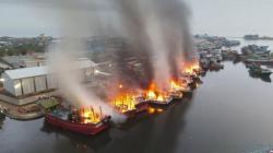 Polisi Ungkap Penyebab 12 Kapal Terbakar di Pelabuhan Perikanan Pekalongan