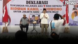 Cawagub Suswono Hadiri Deklarasi Relawan Aku Cinta RIDO di Jaksel