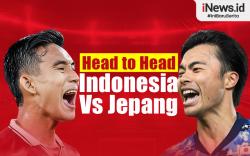 Infografis Head to Head Timnas Indonesia Vs Jepang