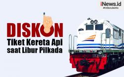 Infografis Diskon 10 Persen Tiket Kereta Api di Libur Pilkada 2024