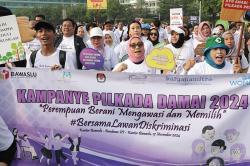 Veronica Tan Ikut Bawaslu Kampanye Pilkada Damai