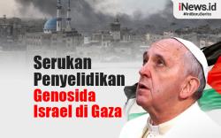 Infografis Paus Fransiskus Serukan Penyelidikan Genosida terhadap Israel di Gaza