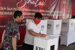 Simulasi Pemungutan Suara Pilgub Jakarta 2024
