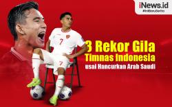 Infografis 3 Rekor Gila Timnas Indonesia usai Hancurkan Arab Saudi