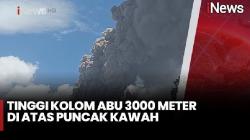 Penampakan Erupsi Gunung Lewotobi Laki-Laki, Muntahkan Kolom Abu Setinggi 3.000 Meter