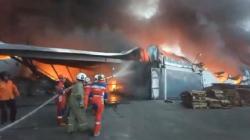 Breaking News: Pabrik Sepeda di Terboyo Semarang Kebakaran, Asap Hitam Membubung Tinggi<