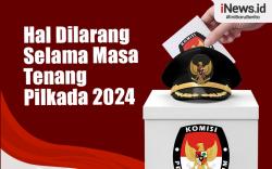 Infografis Hal yang Dilarang Selama Masa Tenang Pilkada 2024