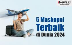 Infografis 5 Maskapai Terbaik di Dunia 2024