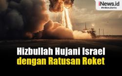 Infografis Hizbullah Hujani Israel dengan Ratusan Roket