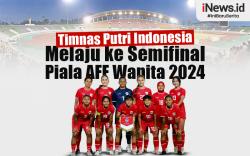 Infografis Timnas Putri Indonesia Melaju ke Semifinal Piala AFF Wanita 2024