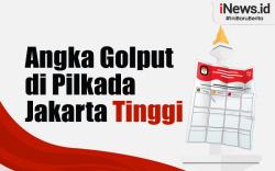 Infografis Angka Golput di Pilkada Jakarta Tinggi