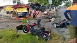 Daihatsu Sigra Tabrak Pengendara Motor dan Warung di Palangka Raya, 3 Orang Dilarikan ke RS<
