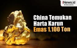 Infografis China Temukan Harta Karun Emas 1.100 Ton