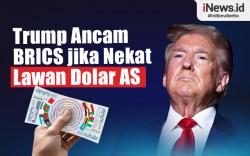 Infografis Trump Ancam Anggota BRICS jika Nekat Lawan Dolar AS
