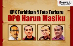 Infografis KPK Terbitkan 4 Foto Terbaru DPO Harun Masiku