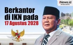Infografis Prabowo Mulai Berkantor di IKN pada 17 Agustus 2028