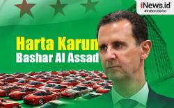 Infografis Pemberontak Temukan Harta Karun Koleksi Mobil Mewah Assad
