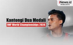 Infografis Lifter Indonesia Rizki Juniansyah Kantongi Dua Medali di IWF World Championships 2024