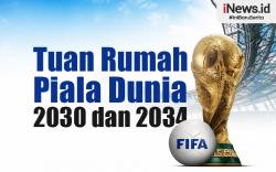 Infografis Resmi! FIFA Umumkan Tuan Rumah Piala Dunia 2030 dan 2034