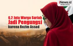 Infografis 6,2 Juta Warga Suriah Jadi Pengungsi di Luar Negeri karena Kebrutalan Rezim Assad