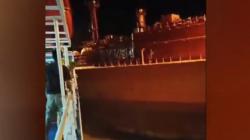 Detik-Detik Menegangkan 2 Kapal Tabrakan di Pelabuhan Merak, Penumpang Panik<