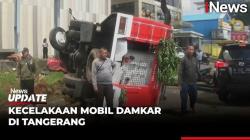 Kecelakaan Mobil Damkar Terguling di Tangerang, 6 Petugas Luka-luka