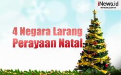 Infografis 4 Negara yang Larang Perayaan Natal