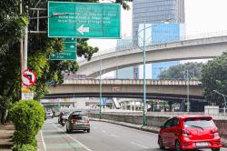 Suasana Lalu Lintas Kota Jakarta saat Libur Natal 2024