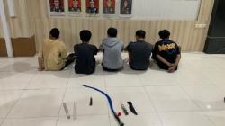 Polisi Tangkap 5 Remaja Bersajam di Bandarlampung, Diduga Hendak Tawuran<