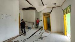Memprihatinkan, Gedung Asrama SMK Negeri di Mamasa Nyaris Ambruk akibat Tanah Bergerak<