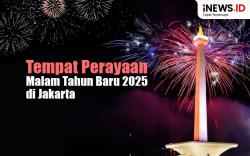Infografis Tempat Perayaan Malam Tahun Baru 2025 di Jakarta