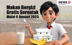 Infografis Makan Bergizi Gratis Serentak Dimulai 6 Januari 2025!