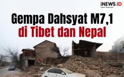 Infografis Gempa Dahsyat M7,1 di Tibet dan Nepal