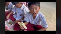 Bikin Nangis! Siswa SD di Gorontalo Simpan Nasi dari Makan Bergizi Gratis untuk Ibu di Rumah<