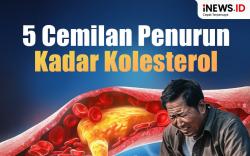 Infografis 5 Makanan Cemilan Turunkan Kadar Kolesterol