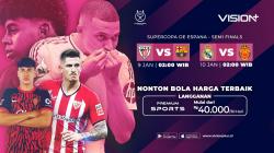 Link Live Streaming Real Madrid vs Real Mallorca di Supercopa de Espana di Vision+
