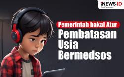 Infografis Pemerintah bakal Buat Aturan Pembatasan Usia Bermedsos