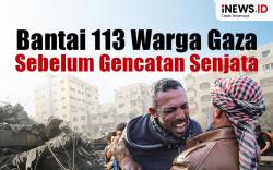 Infografis Israel Bantai 113 Warga Gaza Sebelum Gencatan Senjata