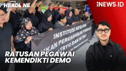 Headline iNEWS :  Ratusan Pegawai Kemendikti Demo